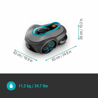 Robotická sekačka GARDENA chytrá SILENO free, 600 m², šířka sečení: 22 cm - B Robotická sekačka GARDENA chytrá SILENO free, 600 m², šířka sečení: 22 cm - B